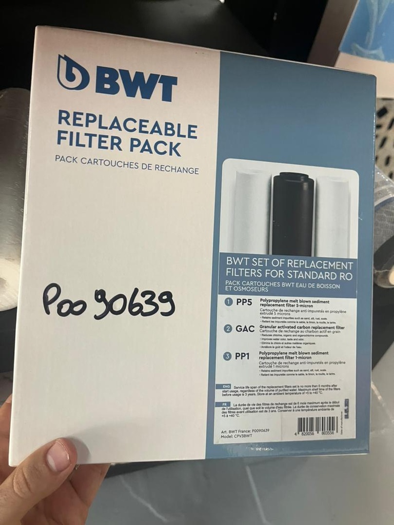 P0090639 CPV3BWT PACK FILTRE BOISSO + OSMOS