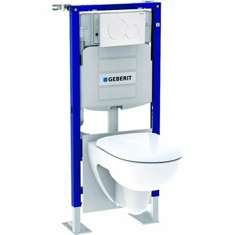 Pack WC suspendu Premium Geberit Selnova, cuvette de WC à fond creux, caréné, Rimfree, avec abattant WC: T=53cm, Blanc geberit  wc suspendu