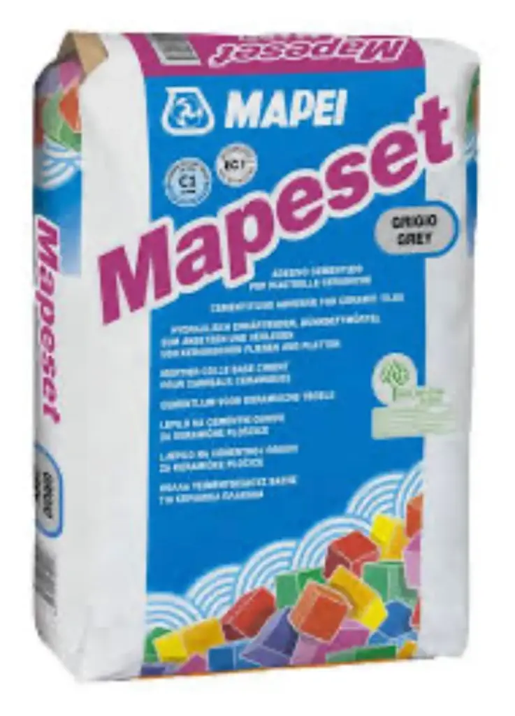 ciment colle 25kg mapeset blanc C1 mapei